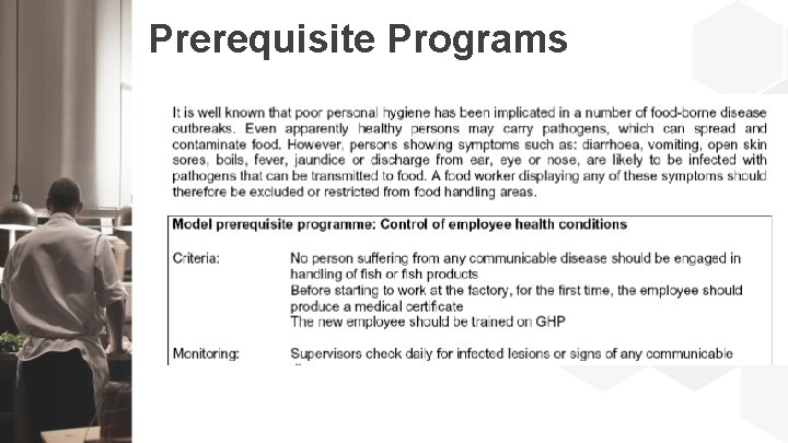 Prerequisite Programs 