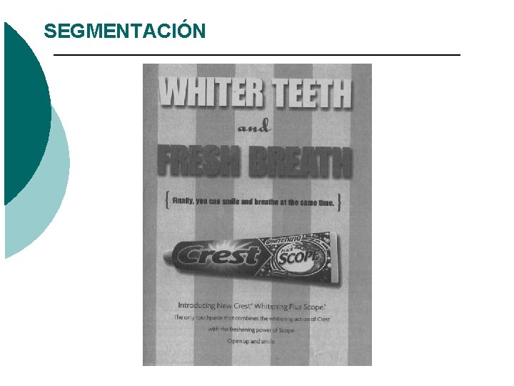 SEGMENTACIÓN SEGMENTACIÓN