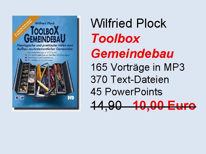 Wilfried Plock Toolbox Gemeindebau 165 Vorträge in MP 3 370 Text-Dateien 45 Power. Points