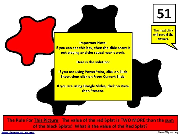 51 8 26 The next click will reveal the answer. Important Note: If you 51 8 26 The next click will reveal the answer. Important Note: If you