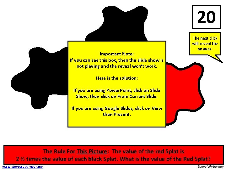 20 4 4 The next click will reveal the answer. Important Note: If you 20 4 4 The next click will reveal the answer. Important Note: If you