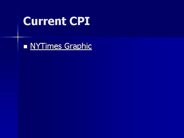 Current CPI n NYTimes Graphic 