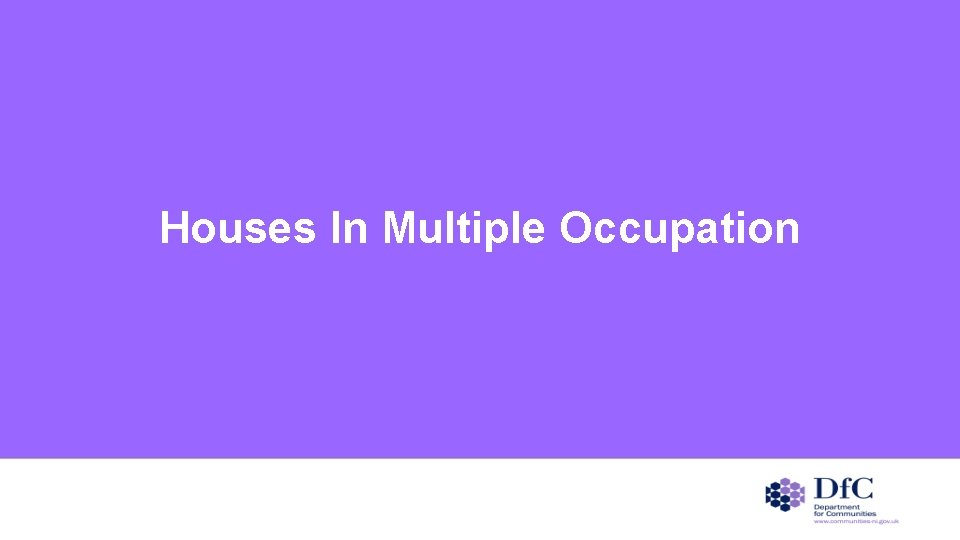 Houses In Multiple Occupation 