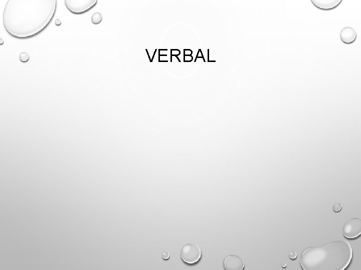 VERBAL 