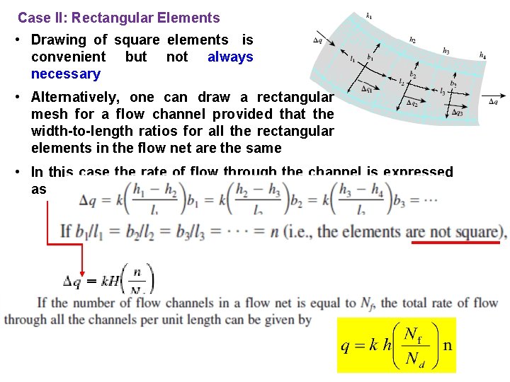 Case II: Rectangular Elements • Drawing of square elements is convenient but not always