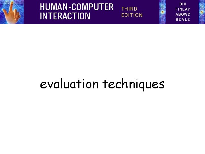 evaluation techniques 