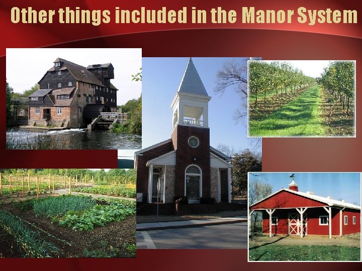 Other things included in the Manor System 