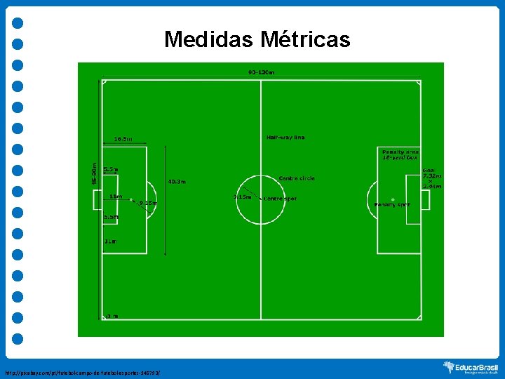 Medidas Métricas http: //pixabay. com/pt/futebol-campo-de-futebol-esportes-145793/ 
