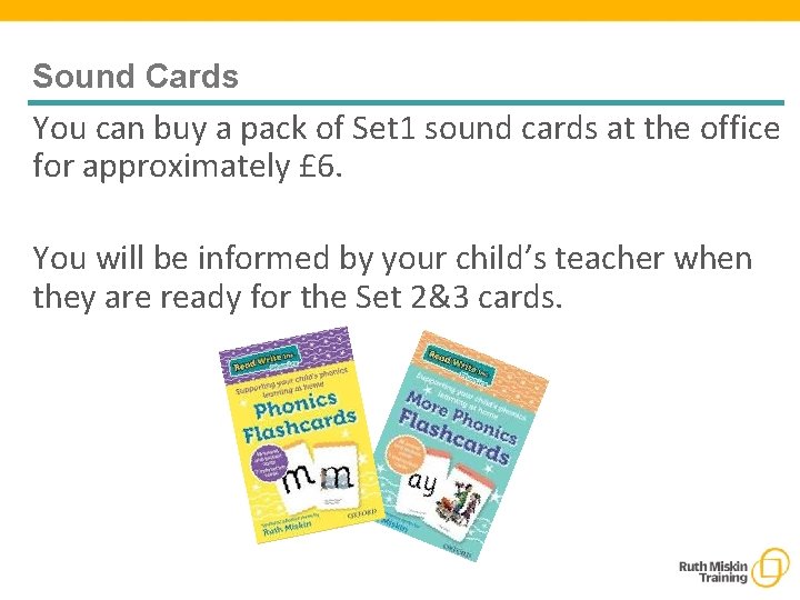 Sound Cards You can buy a pack of Set 1 sound cards at the