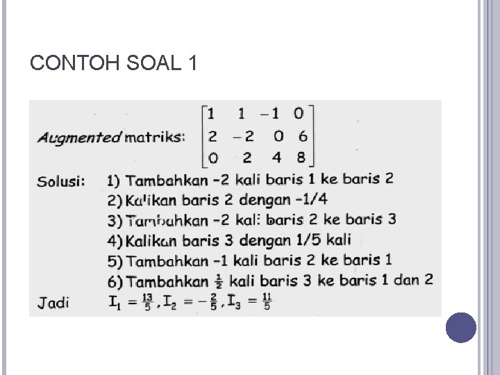 CONTOH SOAL 1 