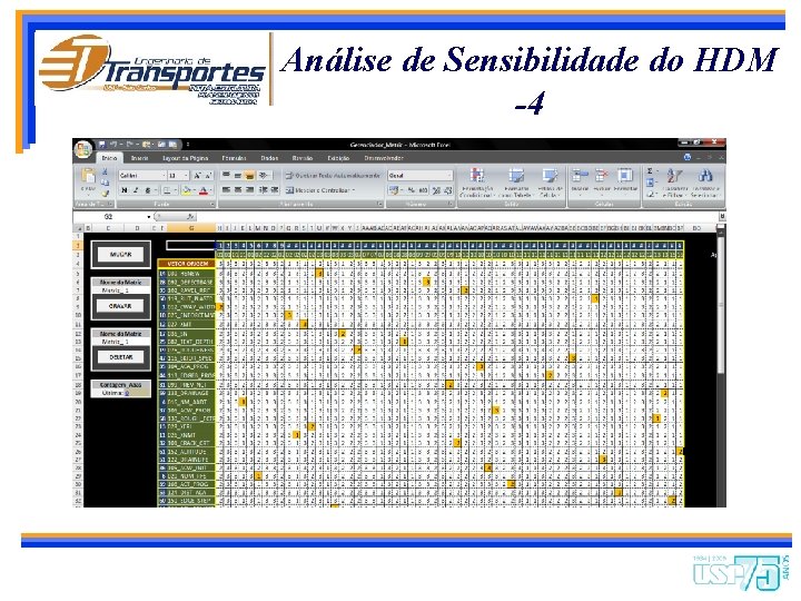 Análise de Sensibilidade do HDM -4 