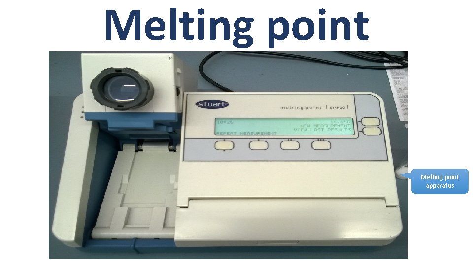 Melting point apparatus 