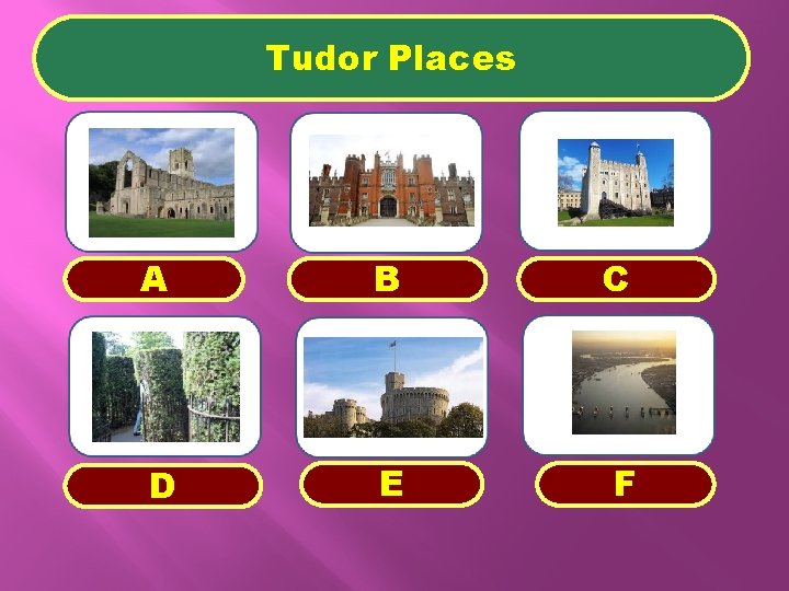 Tudor Places A B C D E F 