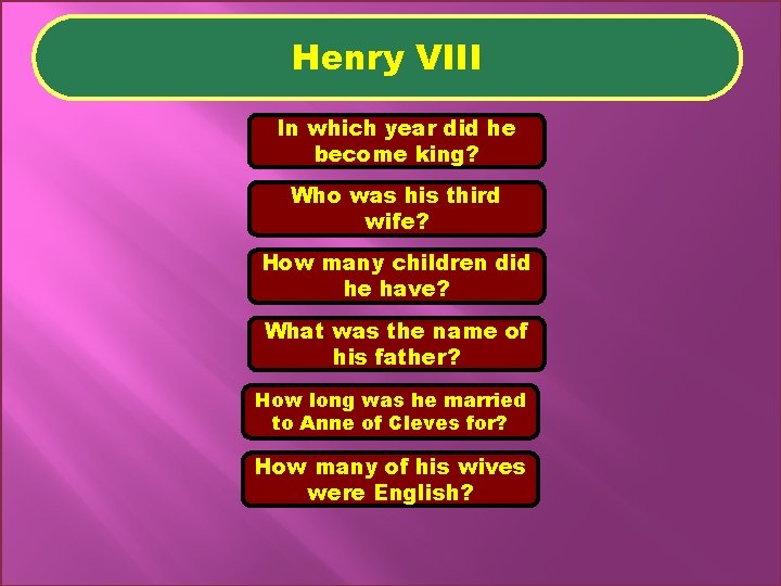 Henry VIII In which year did he become king? Who was his third wife?