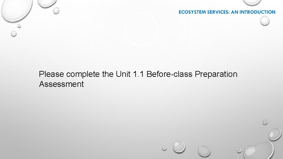 Please complete the Unit 1. 1 Before-class Preparation Assessment 