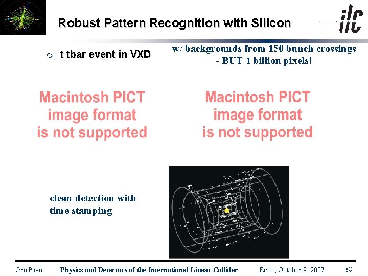 Robust Pattern Recognition with Silicon m t tbar event in VXD w/ backgrounds from