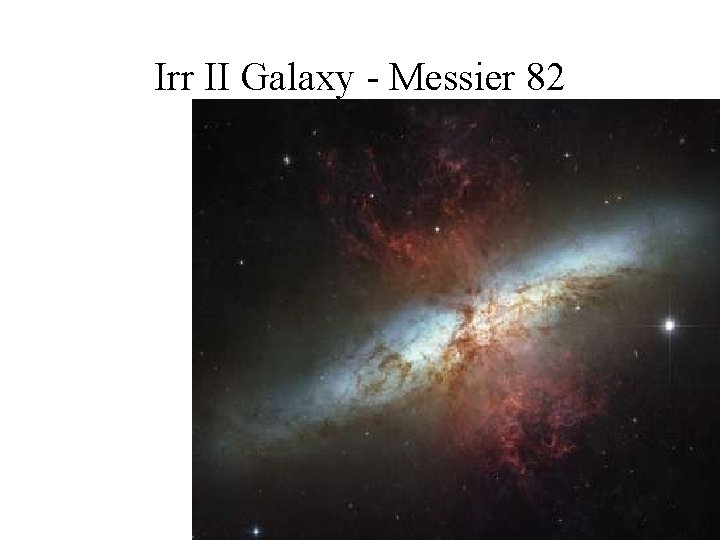 Irr II Galaxy - Messier 82 
