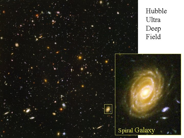 Hubble Ultra Deep Field Spiral Galaxy 