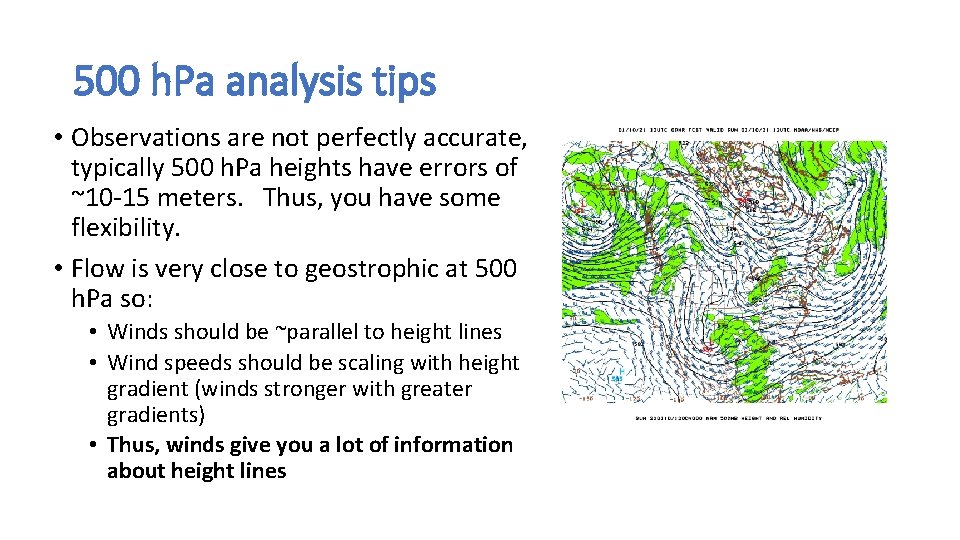 500 h. Pa analysis tips • Observations are not perfectly accurate, typically 500 h.
