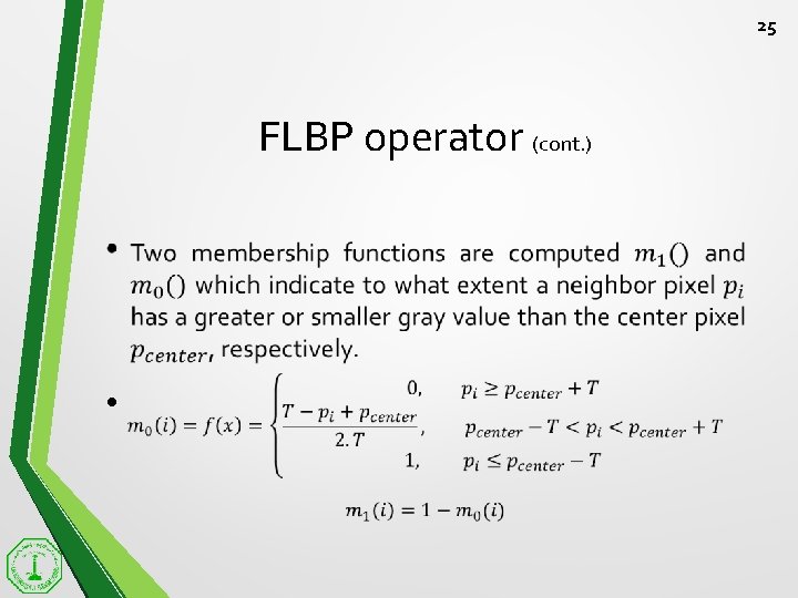 25 FLBP operator (cont. ) • 