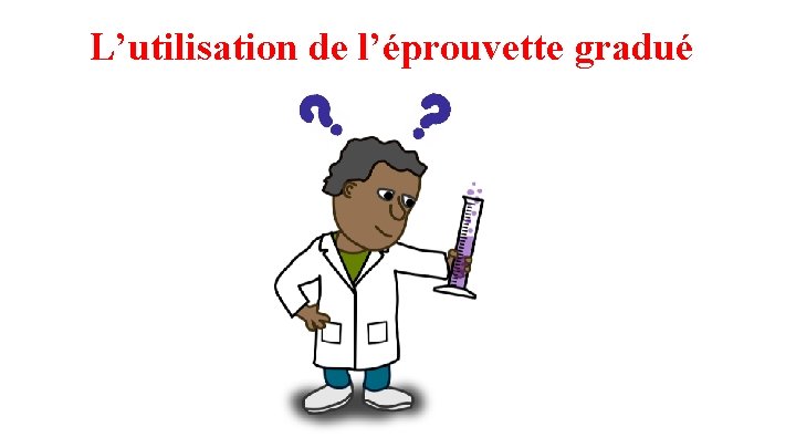 L’utilisation de l’éprouvette gradué 