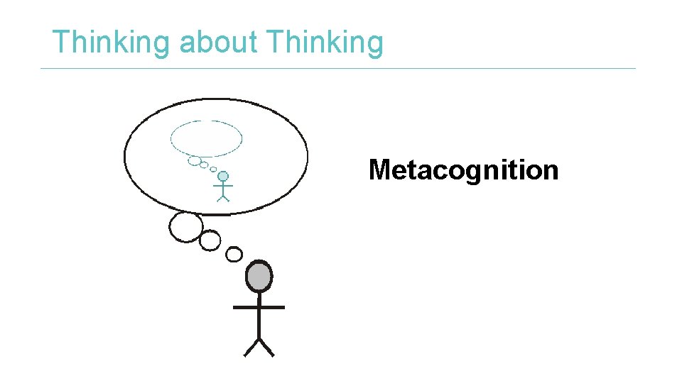 Thinking about Thinking Metacognition 