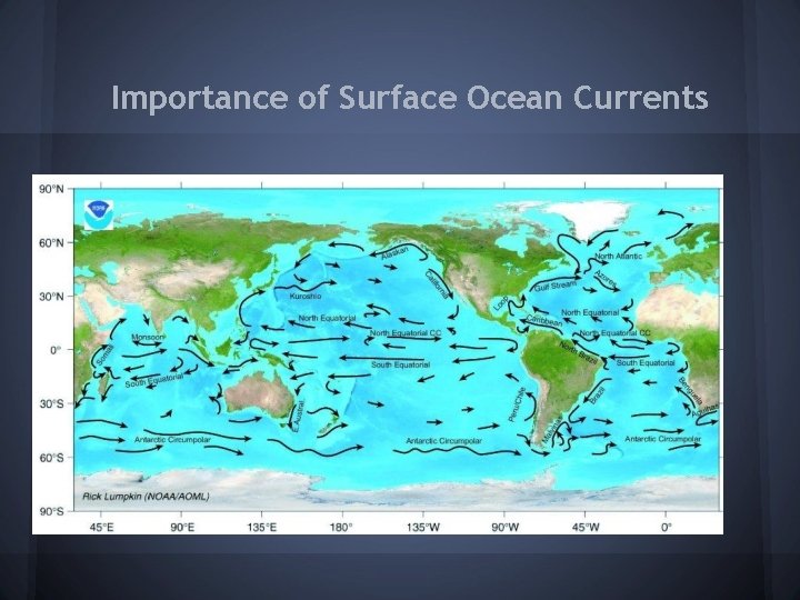 Importance of Surface Ocean Currents 