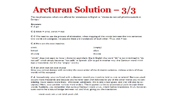 Arcturan Solution – 3/3 