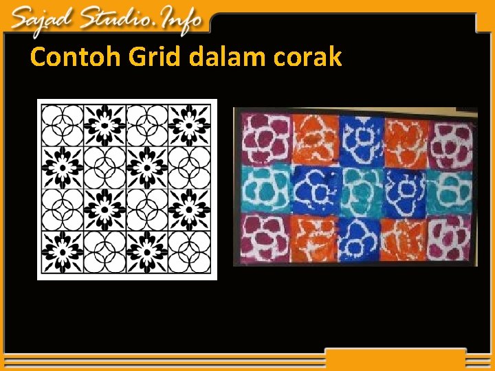 Contoh Grid dalam corak Contoh Grid dalam corak
