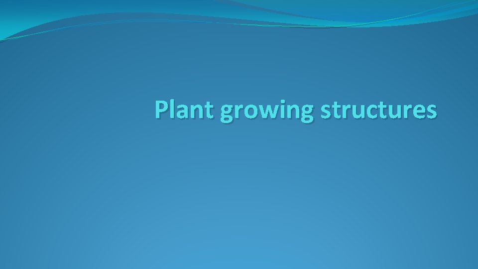 Plant growing structures 