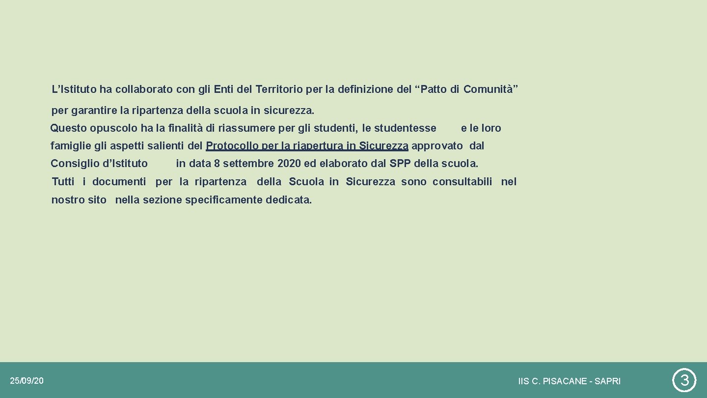 L’Istituto ha collaborato con gli Enti del Territorio per la definizione del “Patto di L’Istituto ha collaborato con gli Enti del Territorio per la definizione del “Patto di