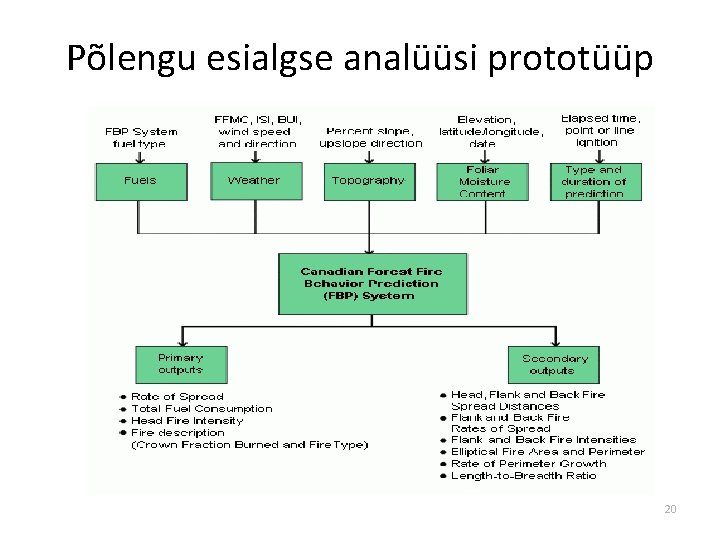 Põlengu esialgse analüüsi prototüüp 20 