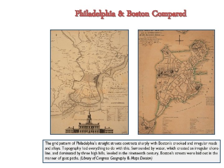 Philadelphia & Boston Compared 