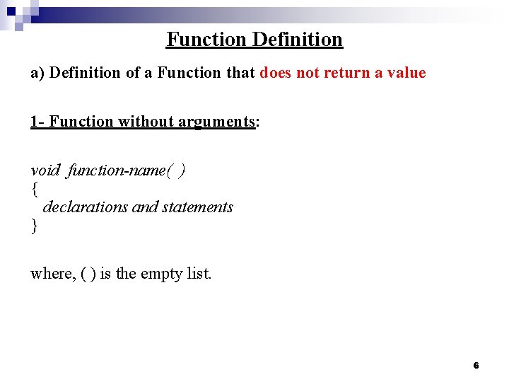 Programming fundamentals 2 Chapter 2 Function Miss Hanan