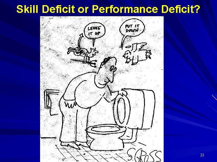 Skill Deficit or Performance Deficit? 23 
