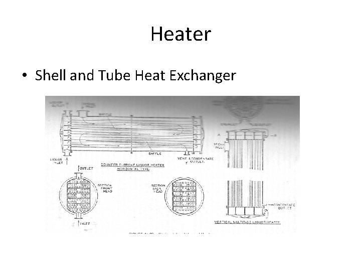 Heater • Shell and Tube Heat Exchanger 