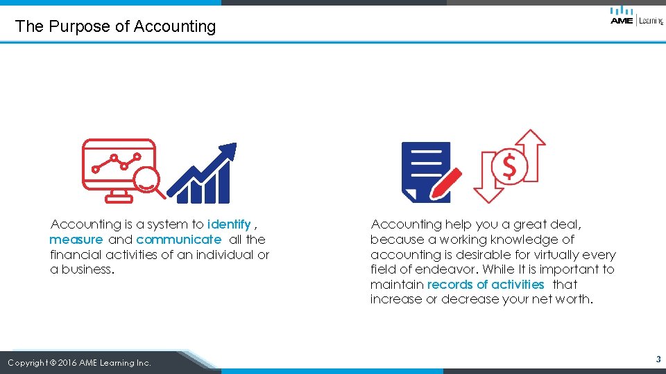 The Purpose of Accounting is a system to identify , measure and communicate all