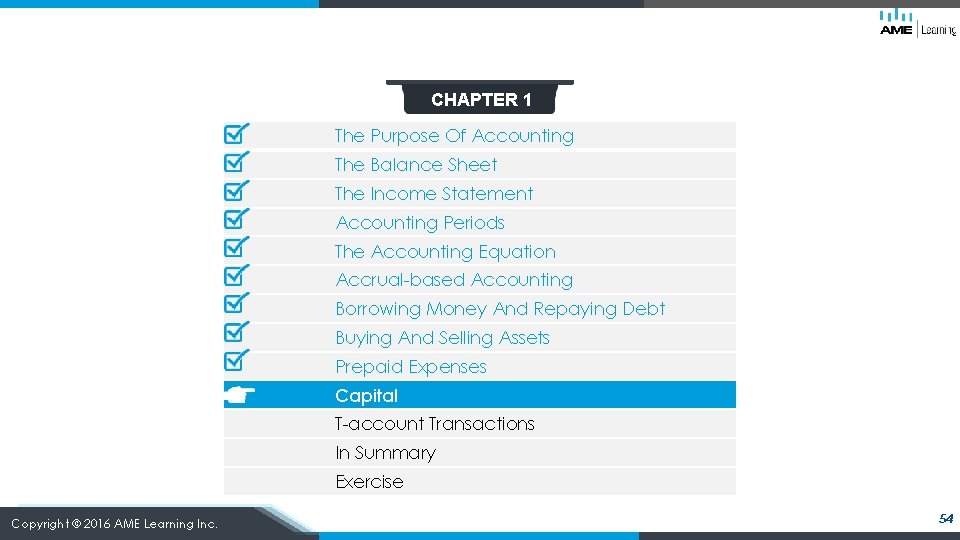 CHAPTER 1 The Purpose Of Accounting The Balance Sheet The Income Statement Accounting Periods