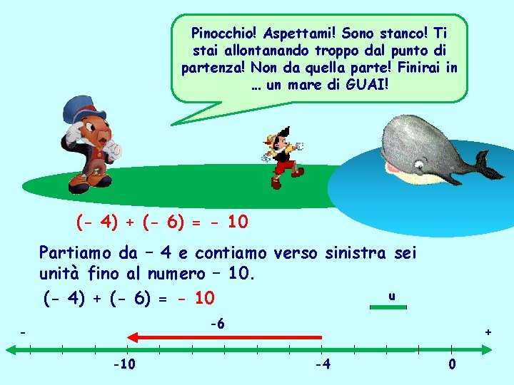 Pinocchio! Aspettami! Sono stanco! Ti stai allontanando troppo dal punto di partenza! Non da