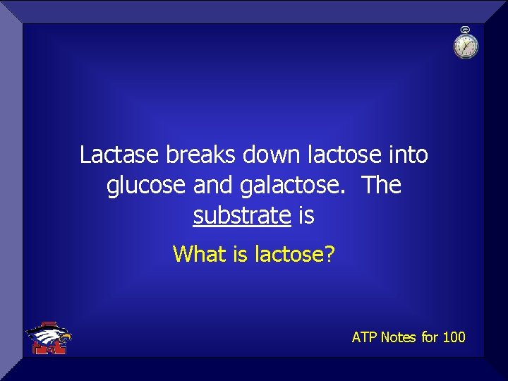 Lactase breaks down lactose into glucose and galactose. The substrate is What is lactose?