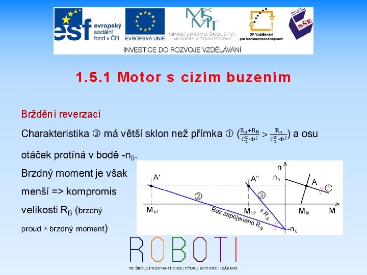 1. 5. 1 Motor s cizím buzením Brždění reverzací 