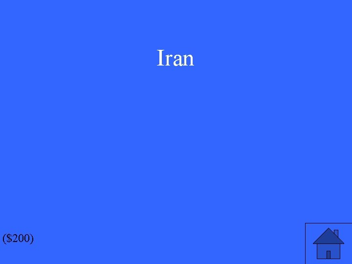 Iran ($200) 