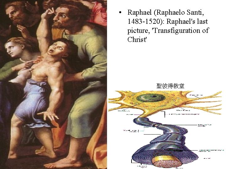  • Raphael (Raphaelo Santi, 1483 -1520): Raphael's last picture, 'Transfiguration of Christ' 聖彼得教堂