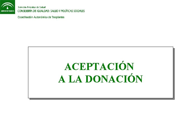 ACEPTACIÓN A LA DONACIÓN 