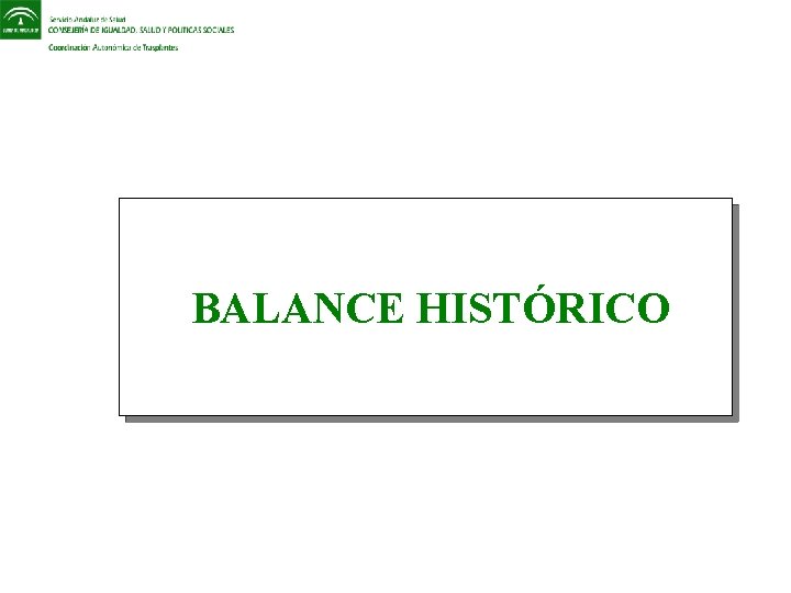 BALANCE HISTÓRICO 