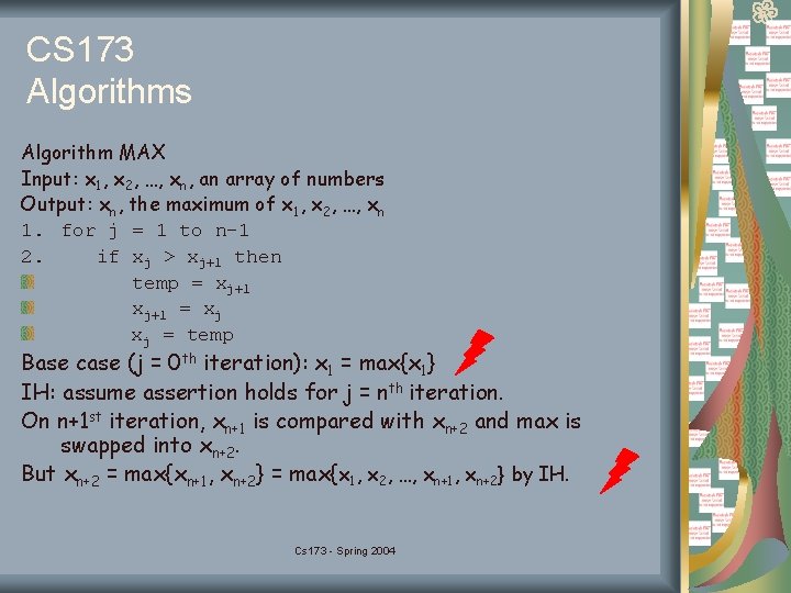 CS 173 Discrete Mathematical Structures Cinda Heeren heerencs