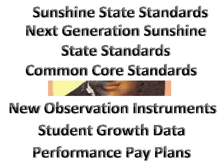 Sunshine State Standards Next Generation Sunshine State Standards Common Core Standards New Observation Instruments