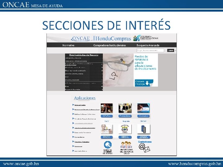 SECCIONES DE INTERÉS 