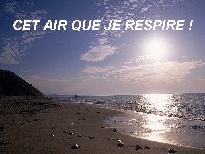 CET AIR QUE JE RESPIRE ! 
