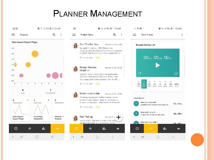 PLANNER MANAGEMENT PLANNER MANAGEMENT